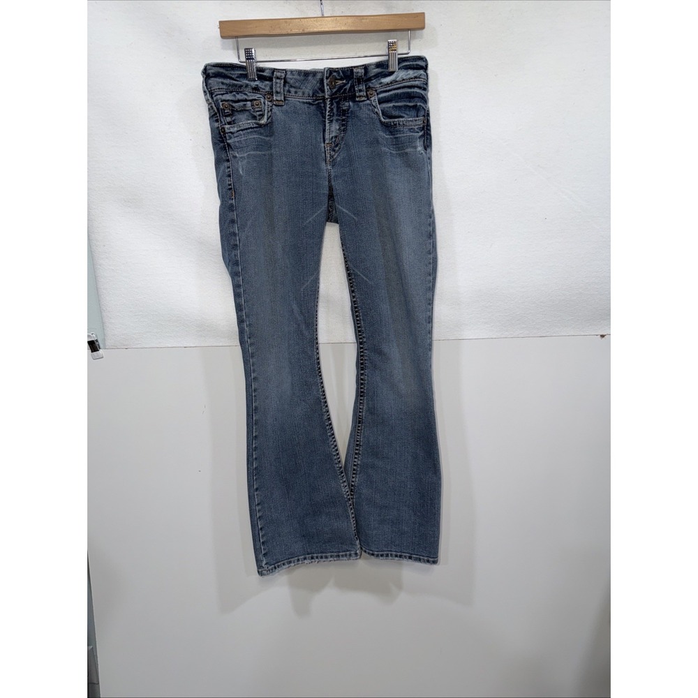 Silver Jeans , Women's Size 30/31, Blue, Aiko Bootcut, Pockets, Med Wash Distres
